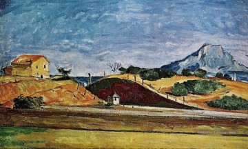 Le chemin de fer coupe Paul Cézanne Peinture à l'huile
